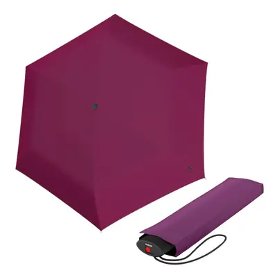 Knirps KNIRPS AS.050 SLIM SMALL VIOLET - lehký dámský skládací plochý deštník