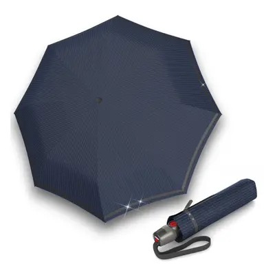 Elegantní dámský plně automatický deštník - Knirps T.200 REFLECTIVE RAIN NAVY