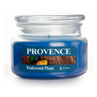 Provence svíčka Teakwood Plum 200g