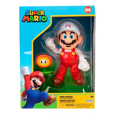 Super Mario Bros Fire Mario figurka 10cm