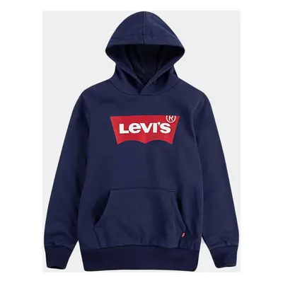 Levi's dětská mikina s kapucí 9E8778-C8D modrá Barva: Tmavě modrá