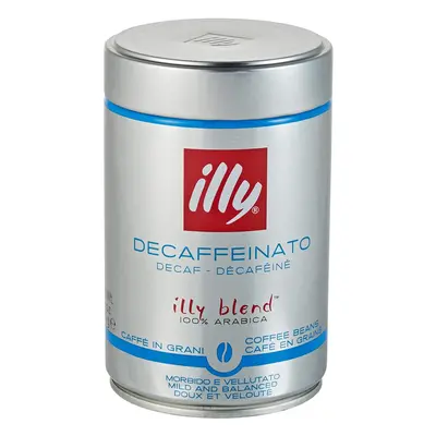 ILLY Decaffeinato tin zrnková káva 250g