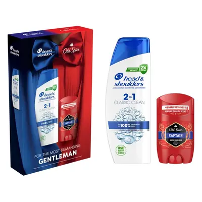 Head&Shoulders Head & Shoulders Classic Clean 250ml + Old Spice Captain Deodorant 50ml dárková s