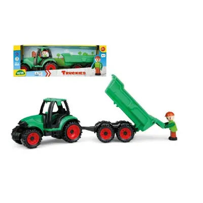 Lena Auto Truckies traktor s vlečkou plast 32 cm s figurkou