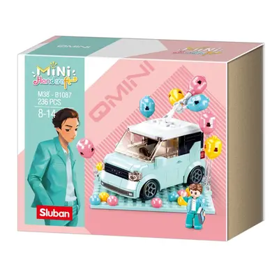 Sluban Mini Handcraft Qmini modrý vůz M38-B1087