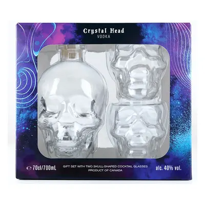 Crystal Head Vodka 40% 0,7L + 2 skleničky (dárkové balení)