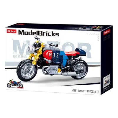 Sluban Modely Motorka Café racer M38-B0958