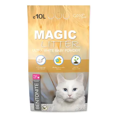 Magic Litter Bentonite kočkolit Ultra White Baby Powder 10L/9kg