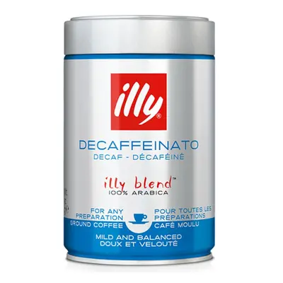 ILLY Decaffeinato thin mletá káva 250g