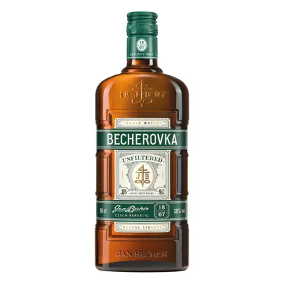 Becherovka Unfiltered 38% 0.5L (holá láhev)