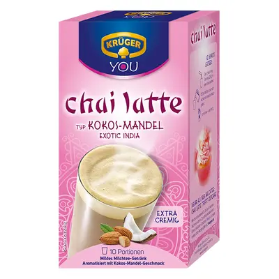 Kruger Krüger Chai Latte Exotic India Kokos Mandle 10x25g