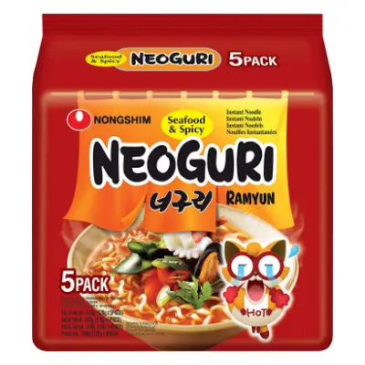 Nongshim instantní nudle Neoguri Ramyun Hot balení 5x120g