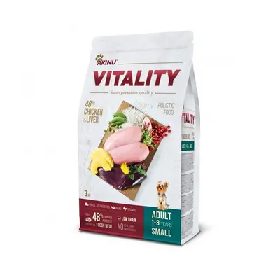 Akinu Vitality Dog Adult Small Chicken & Liver 3kg