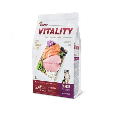 Akinu Vitality dog senior medium/large chicken & fish 3kg