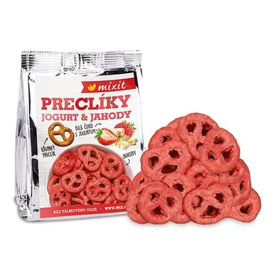 Mixit Preclíky do kapsy jogurtová čokoláda s jahodami váha 70g