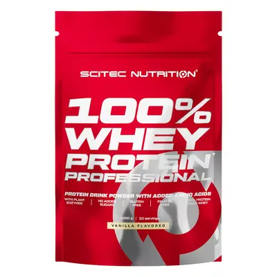 Scitec Nutrition 100% Whey Protein Professional 1000 g jahoda