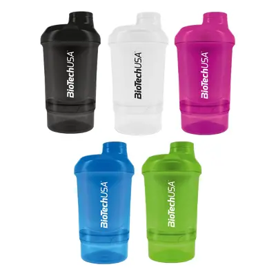 BioTech USA Šejkr NANO 300 ml + 150 ml modrá