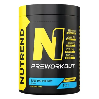 Nutrend N1 Pre-Workout 510 g modrá malina