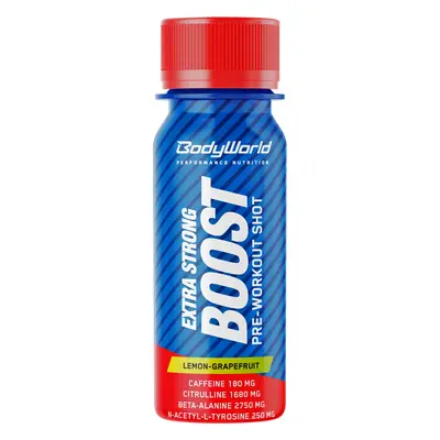 BodyWorld Boost Shot 80 ml citron-grep