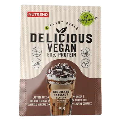 Nutrend Delicious Vegan Protein 30 g čokoláda-lískový ořech