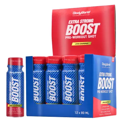 BodyWorld Boost Shot 12 x 80 ml citron-grep