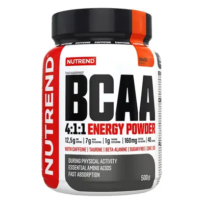 Nutrend BCAA 4:1:1 Energy Powder 500 g pomeranč