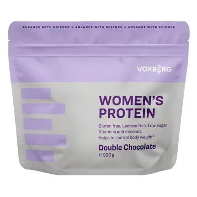 Voxberg Women's Protein 990 g dvojitá čokoláda