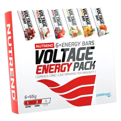 Nutrend Voltage Energy Bar Pack 6 x 65 g mix příchutí