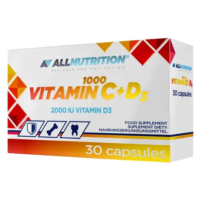 ALLNUTRITION Vitamin C 1000 + D3 30 kapslí