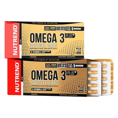 Nutrend Omega 3 Plus Softgel Caps 120 kapslí