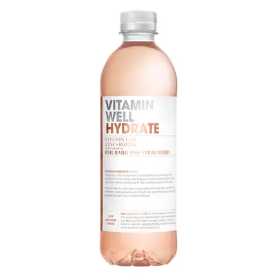 Vitamin Well Hydrate 500 ml rebarbora-jahoda