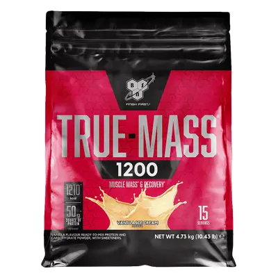 BSN True Mass 1200 4730-4800 g jahodový koktejl