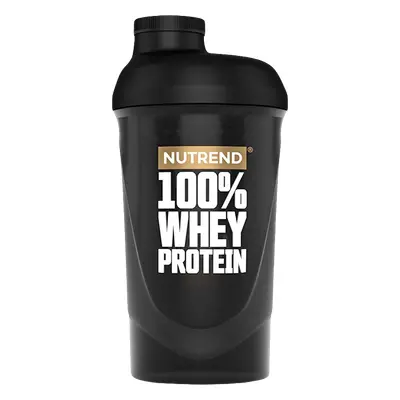 Nutrend Šejkr Nutrend 100% Whey 600 ml průhledná černá