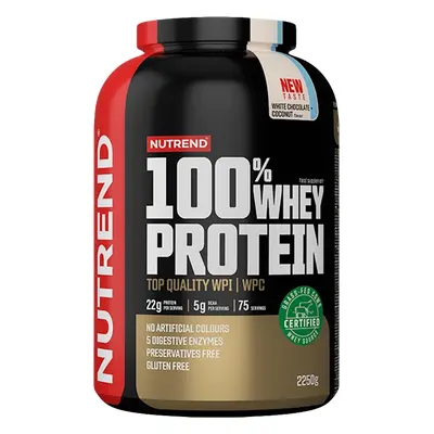 Nutrend 100% Whey Protein 2250 g čokoláda-lískový ořech