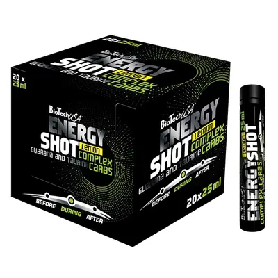 BioTech USA Energy Shot 20 x 25 ml citron