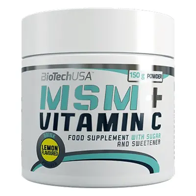 BioTech USA MSM + Vitamin C 150 g citron