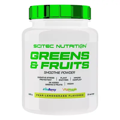 Scitec Nutrition Greens & Fruits 600 g hruška-citrónová tráva