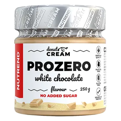 Nutrend DeNuts Cream Prozero s bílou čokoládou 250 g bílá čokoláda