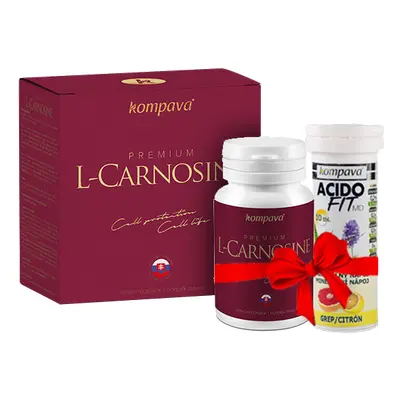 Kompava Premium L-Carnosine + AcidoFit zadarmo 60 kps