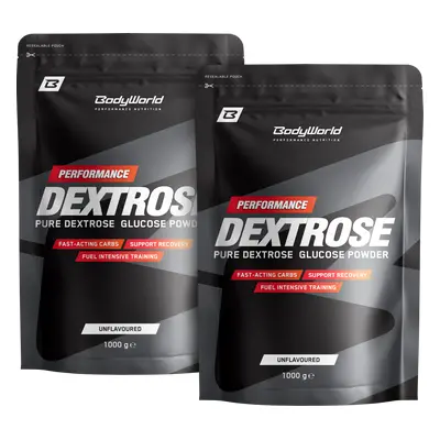 2x BodyWorld Dextrose Glucose 1000 g