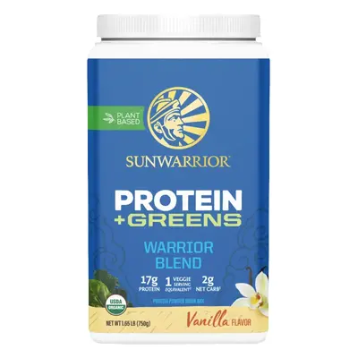 Sunwarrior Protein Warrior Blend + Greens 750 g bez příchutě