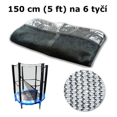 Ramiz Ochranná síť na trampolínu 150 cm (5 ft) na 6 tyčí