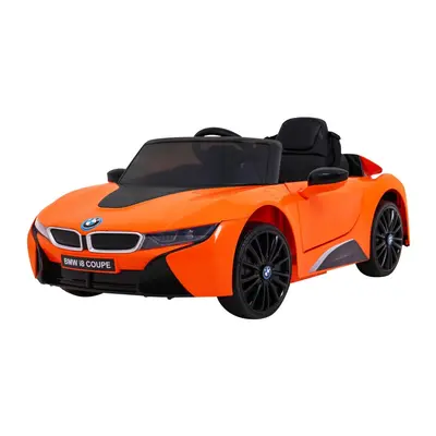 HračkyZaDobréKačky Elektrické autíčko BMW I8 LIFT oranžové