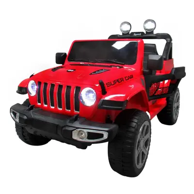 Elektrické autíčko Jeep Wrangler Rubicun červené