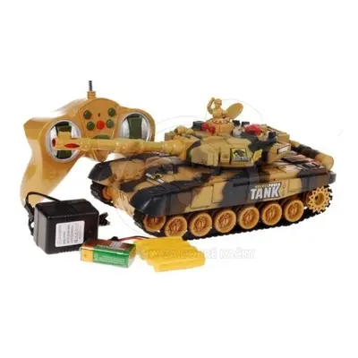 RC tank, 34 cm, zvuk hnědý