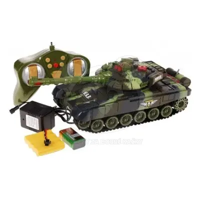 RC tank, 34 cm, zvuk zelený