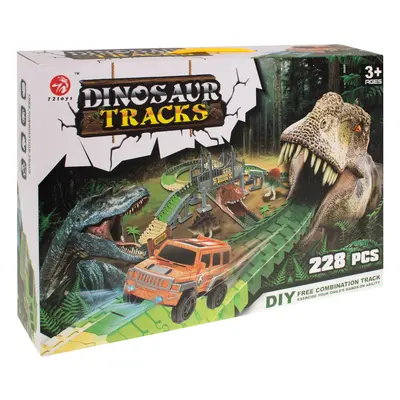 HračkyZaDobréKačky Autodráha s dinosaury, 228 dílů