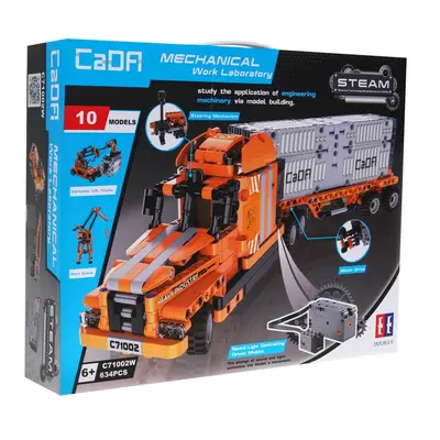 HračkyZaDobréKačky Stavebnice technic R/C kamion, jeřáb, vysokozdvižný vozík 10v1