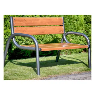 Zahradní dřevěná lavička s opěradlem Park Lux 170 x 74 x 86 cm PATIO