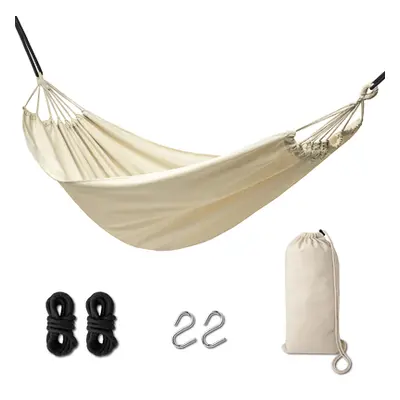 Zahradní houpací síť boho 200 cm ecru